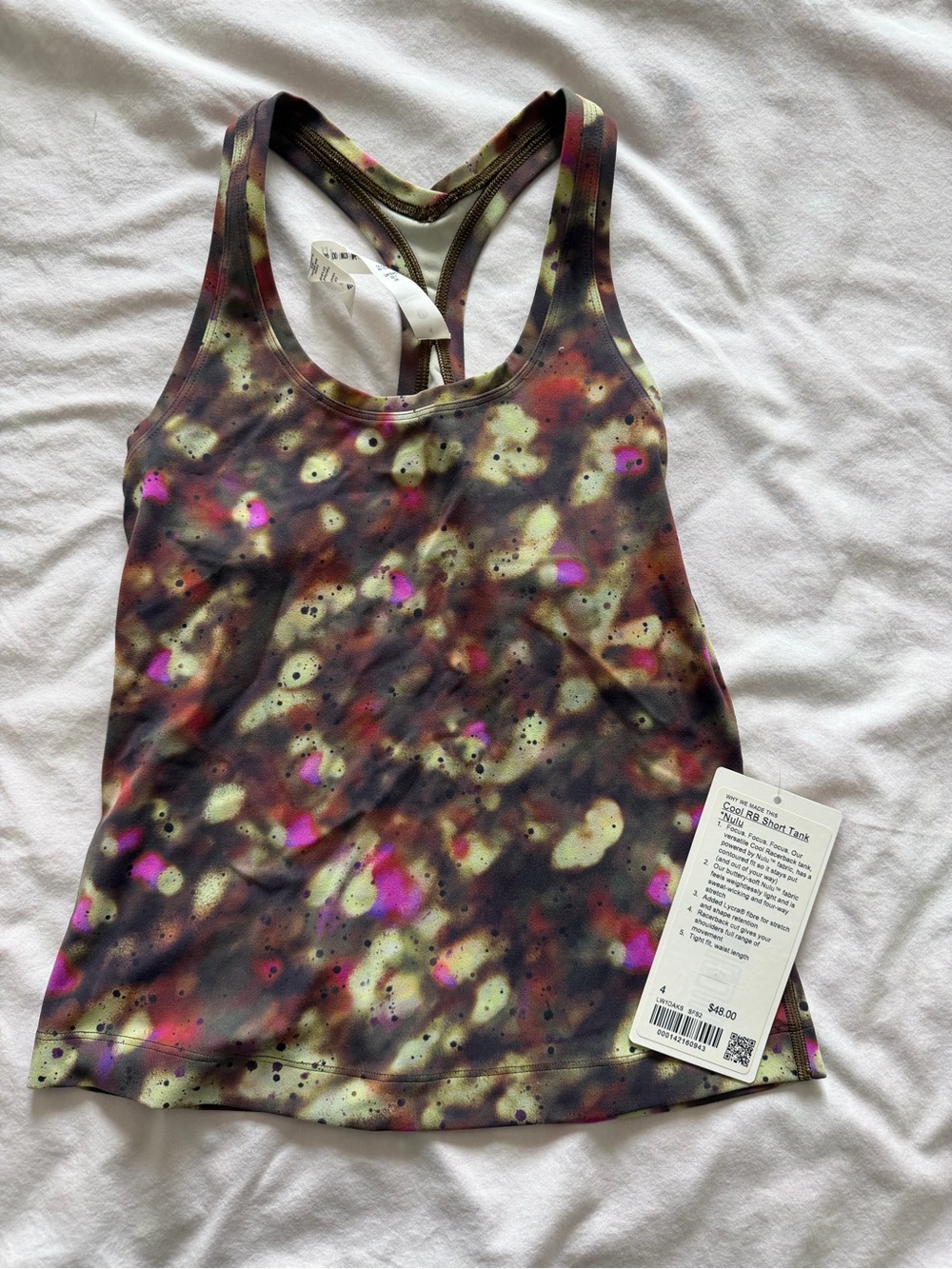 Lululemon Women’s Racerback Tank Top in Multicolor Abstract Print